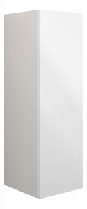 Adula Slim Base Unit 200mm (Single Door) White Gloss (Grey Cabinet) [PLUM110380]