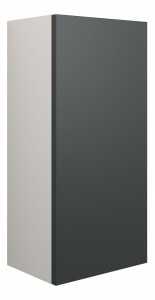 Adula Slim Base Unit 300mm (Single Door) Matt Graphite Grey (Oak Cabinet) [PLUM110458]