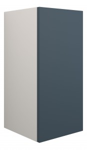 Adula Standard Base Unit 300mm (Single Door) Matt Arley Blue (Grey Cabinet) [PLUM110886]