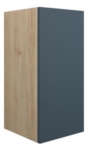 Adula Standard Base Unit 300mm (Single Door) Matt Arley Blue (Oak Cabinet) [PLUM110887]