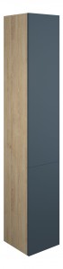 Adula Tall Unit (2 Door) 1760mm Matt Arley Blue (Oak Cabinet) [PLUM110893]