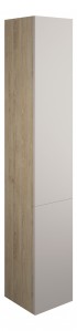 Adula Tall Unit (2 Door) 1760mm Matt Dove Grey (Oak Cabinet) [PLUM110538]
