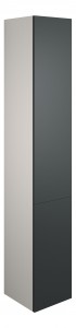 Adula Tall Unit (2 Door) 1760mm Matt Graphite Grey (Grey Cabinet) [PLUM110466]