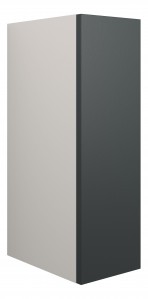Adula Toilet Roll Unit 200mm Matt Graphite Grey (Grey Cabinet) [PLUM110454]