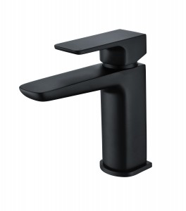 Benevento Mono Basin Mixer Tap with Waste Matt Black [PLUM105795]