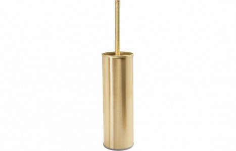 Bologna Wall Mounted Toilet Brush Holder Brushed Brass [PLUM105485]