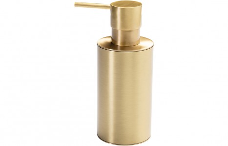 Bologna Wall Mounted Soap Dispenser Brushed Brass [PLUM105482]