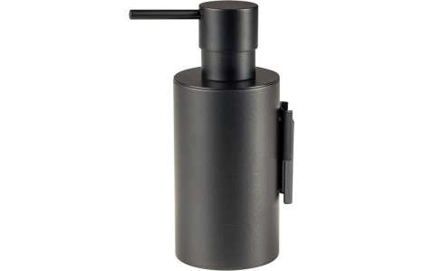 Bologna Wall Mounted Soap Dispenser Matt Black [PLUM101684]