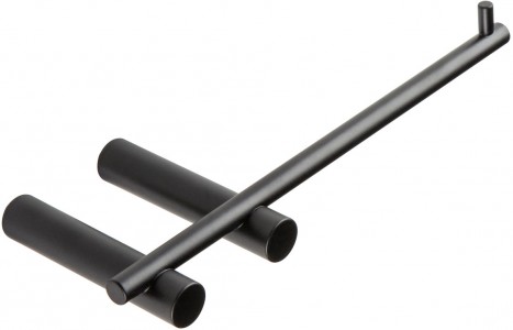 Bologna Toilet Roll Holder 190 x 70mm Matt Black [PLUM101686]