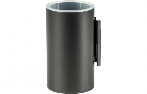 Bologna Wall Mounted Tumbler Matt Black [PLUM101683]