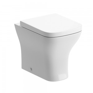 Chieta Rimless Back-To-Wall WC Pan & Wrapover Seat [PLUM101523]