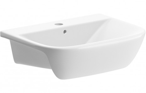 Chieta Semi-Recessed Basin 520 x 400mm White [PLUM1778]