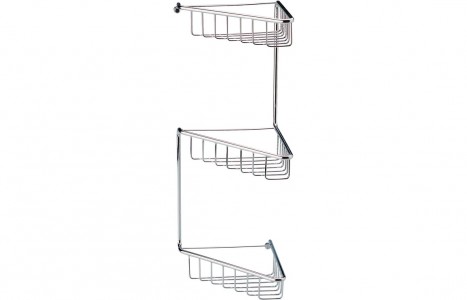 Este 3-Tier Corner Shower Caddy 200 x 180mm Chrome [PLUM101698]