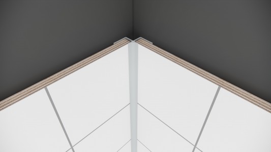 Fibo Internal Profile 135 Deg 2400mm Aluminium [DIWW0406]