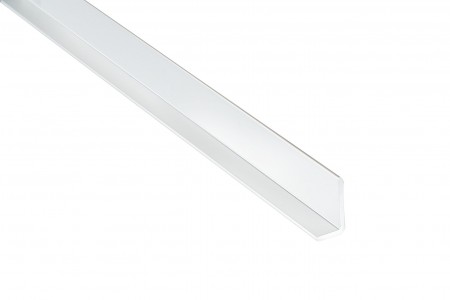 Fibo Large L-Shaped Profile 2400mm White PVC [DIWW0452]