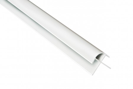 Fibo Rounded External Profile 2400mm White PVC [DIWW0448]