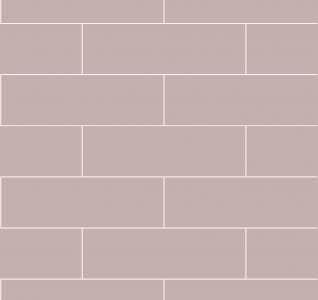 Fibo Urban Aqualock Wall Panel 2400 x 600mm (2 Pack) (Brick Effect 300x100mm) Dusky Pink [DIWW0380]