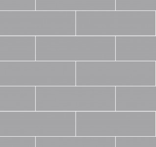 Fibo Urban Aqualock Wall Panel 2400 x 600mm (2 Pack) (Brick Effect 300x100mm) Medium Grey [DIWW0370]