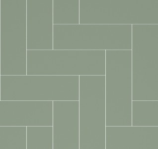 Fibo Urban Aqualock Wall Panel 2400 x 600mm (2 Pack) (Herringbone Effect 300x100mm) Olive Green [DIWW0374]