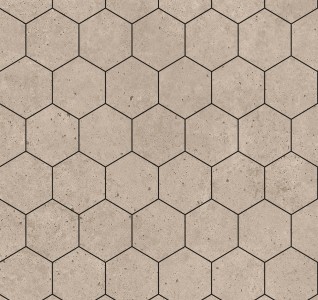 Fibo Urban Aqualock Wall Panel 2400 x 600mm (2 Pack) (Hexagonal Effect 120x100mm) Rough Cement [DIWW0356]