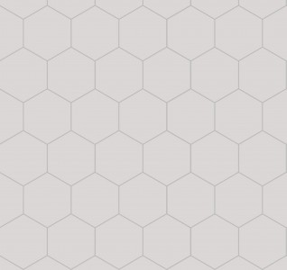 Fibo Urban Aqualock Wall Panel 2400 x 600mm (2 Pack) (Hexagonal Effect 120x100mm) White Silk [DIWW0348]