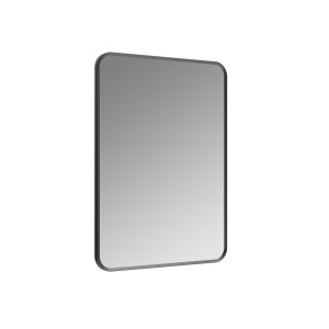 Isso Rectangular Mirror 800 x 600mm Matt Black [PLUM106269]