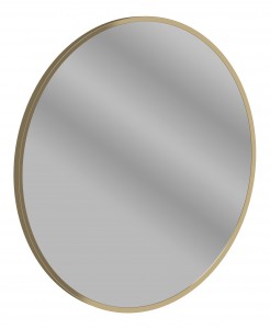 Isso Round Mirror 500mm Brushed Bronze [PLUM106259]