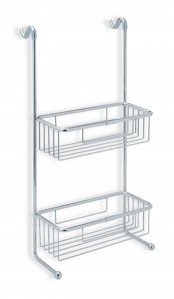 Milazzo 2-Tier Shower Caddy 250 x 175mm Chrome [PLUM101700]