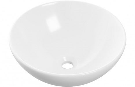 San Remo Round Washbowl 410mm White [PLUM104935]