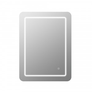 Sessa Rectangular Front-Lit LED Mirror 700 x 500mm [PLUM106293]