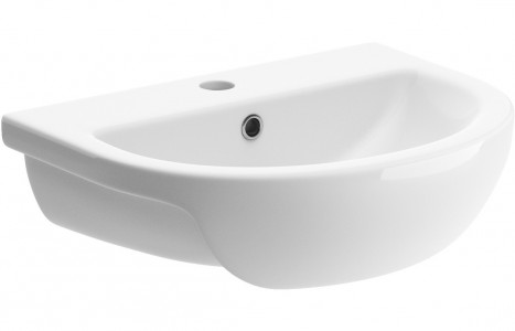 Tortona Semi-Recessed Basin 500 x 390mm White [PLUM1829]