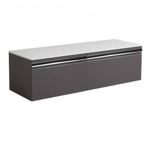 Roper Rhodes Pursuit 1200 Wall Hung Vanity Unit - Charcoal Elm [PUR1200CE] [BASIN NOT INCLUDED]