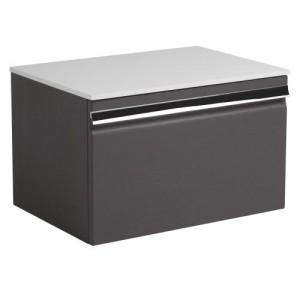 Roper Rhodes Pursuit 600 Wall Hung Vanity Unit - Charcoal Elm [PUR600CE] [BASIN NOT INCLUDED]