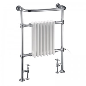 Burlington R1CHR Trafalgar Towel Radiator 950 x 600mm 2047btu/475w Chrome & White