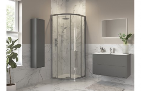 Imola 800x800mm 2 Door Quadrant [PLUM3822]