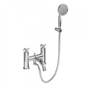 Burlington RIV4CHR Riviera Bath Shower Mixer 2 Tapholes Chrome