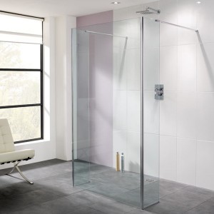 Lakes LK811-110S Walk-In Riviera 8mm Frameless Shower Panel 1100x2000mm (Bypass Panel NOT Included)
