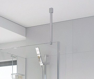 Roman Wetrooms Square Ceiling Brace Kit 1030mm (max) White [LBBKC50SQW] [CEILING BRACE KIT ONLY - WETROOM PANELS NOT INCLUDED]