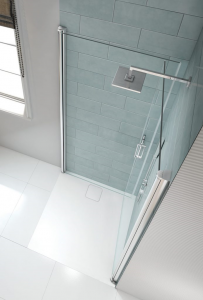 MERLYN S8FPC76H Series 8 Frameless Double Pivot Wetroom Panel 760mm