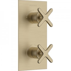 Heritage Salcombe 1 Outlet 2 Handle Concealed Thermostatic Valve