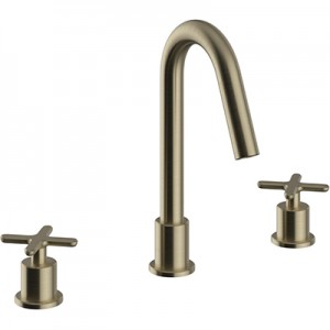 Heritage Salcombe 3 Taphole Basin Mixer Brushed Brass [TSACBB06]