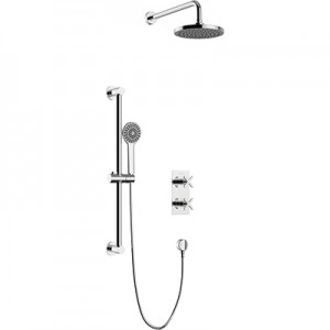 Heritage Salcombe Concealed Shower with Fixed Head and Flexible Kit