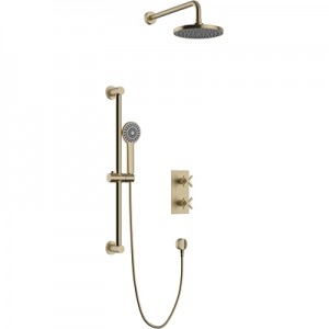 Heritage Salcombe Concealed Shower with Fixed Head and Flexible Kit