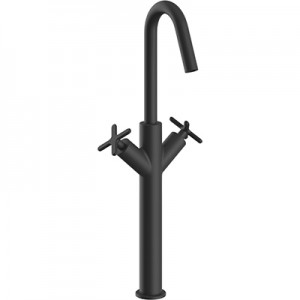 Heritage Salcombe Tall Basin Mixer Matt Black [ TSACBLT04]