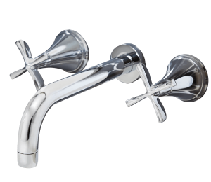 Utopia Salino 3 Hole Wall Mounted Basin Mixer [BRS00204]