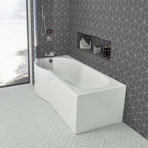 Eastbrook 42.5042 Shannon P -Shape Front Bath Panel 1500 x 515mm (Bath NOT Included)