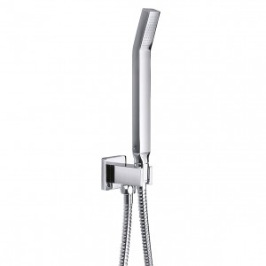 Flova STR8 Shower Handset Kit with Integral Wall Outlet Chrome [STHSS]