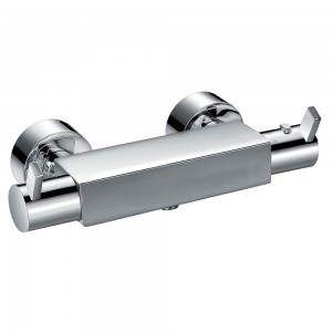 Flova STTBV STR8 Exposed Thermostatic Bar Valve Chrome