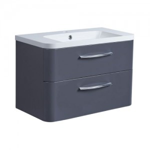 Roper Rhodes System 800 Wall Hung Vanity Unit- Matt Carbon [SYS800D.MCB] [BASIN NOT INCLUDED]