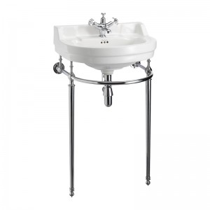 Burlington T24ACHR Basin Wash Stand (for 560mm Round Basin) Chrome (Basin NOT Included)